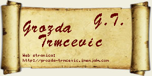 Grozda Trmčević vizit kartica